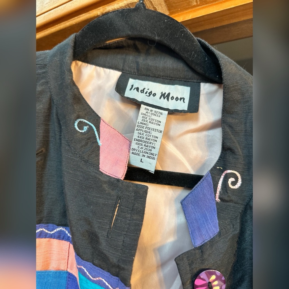 Indigo Moon Patchwork Jacket - image 4